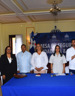 Realizan en San Cristóbal encuentro de la Mesa de Seguridad Ciudadana y Género, encabezado por la ministra Raful