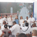 Vicepresidenta Raquel Peña inaugura puente Los Calimetes en municipio de Los Cacaos